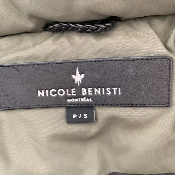 Nicole Benisti Fordham intarsia fur trim bomber sz S in great condition - Picture 12 of 15